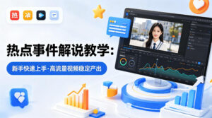 某大V的热点事件解说教学，新手也能快速上手，稳定产出高流量解说视频-宝藏屋创业网