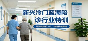 新兴冷门蓝海陪诊行业特训，零基础轻松入行，快速接单赚钱-宝藏屋创业网