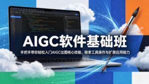 AIGC软件基础班，手把手带你轻松入门AIGC出图核心技能，稳拿工具操作与扩展应用能力-宝藏屋创业网
