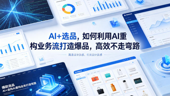 AI+选品，如何利用AI重构业务流打造爆品，高效不走弯路-宝藏屋创业网