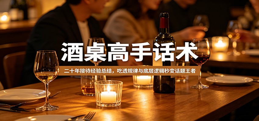 酒桌高手话术：二十年接待经验总结，吃透规律与底层逻辑秒变话题王者-宝藏屋创业网