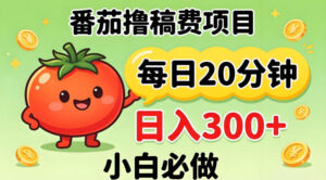 番茄撸稿费，每天20分钟，日入300+！0门槛躺賺，小白直接抄作业【揭秘】-宝藏屋创业网