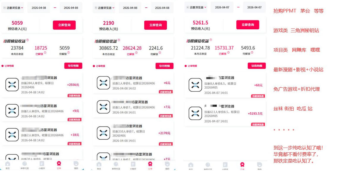 图片[2]-迅雷浏览器项目2.0_拆个大佬周1W的打法-宝藏屋创业网