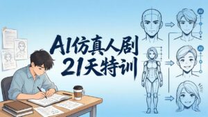 AI仿真人剧21天特训-更新：从剧本到成片全流程实战，掌握角色一致性与变现方法-宝藏屋创业网