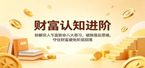 财富认知进阶：拆解穷人乍富致命八大恶习，破除落后思维，守住财富避免阶层回落-宝藏屋创业网