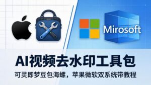 AI视频去水印工具包：可灵即梦豆包海螺，苹果微软双系统带教程-宝藏屋创业网