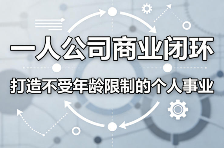 一人公司商业闭环，打造一份不受年龄限制的个人事业-宝藏屋创业网
