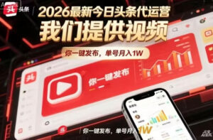 今日头条躺賺模式，你9我1，操作简单，一键发布，单机日入数百，长期合作【揭秘】-宝藏屋创业网