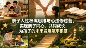 亲子人性权谋思维与心法修炼营，实现亲子同心、共同成长，为孩子的未来发展筑牢根基【音频】-宝藏屋创业网