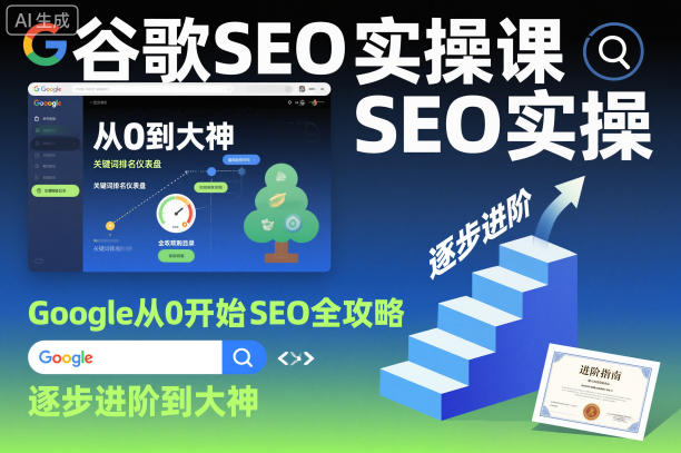谷歌SEO实操课，Google从0开始SEO全攻略，逐步进阶到大神（更新26年）-宝藏屋创业网