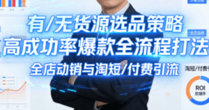 子鹏讲电商·淘宝私家班(更新)-宝藏屋创业网