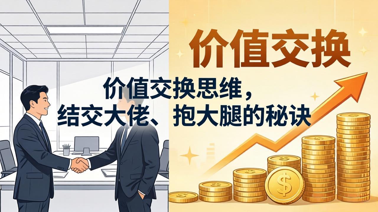 某付费文章：价值交换思维，结交大佬、抱大腿的秘诀-宝藏屋创业网