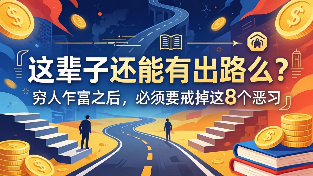 关于人生两篇付费文章【这辈子还能有出路么？】【穷人乍富之后，必须要戒掉这8个恶习】-宝藏屋创业网
