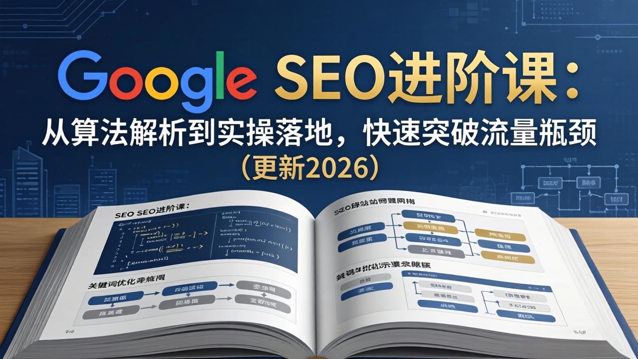 Google SEO进阶课：从算法解析到实操落地，快速突破流量瓶颈(更新2026-宝藏屋创业网
