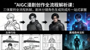 AIGC漫剧创作全流程解析课：三体案例全流程拆解，剧本分镜角色生成到成片一站式掌握-宝藏屋创业网