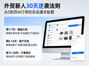 外贸新人30天逆袭法则,教你从0到百W订单的实战通关秘籍-宝藏屋创业网