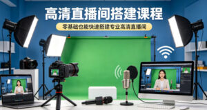高清直播间搭建课程，零基础也能快速搭建专业高清直播间-宝藏屋创业网