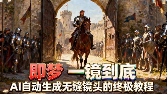 即梦AI一镜到底终极教程，智能补帧+运镜技巧，AI自动生成无缝丝滑长镜头高效出片-宝藏屋创业网