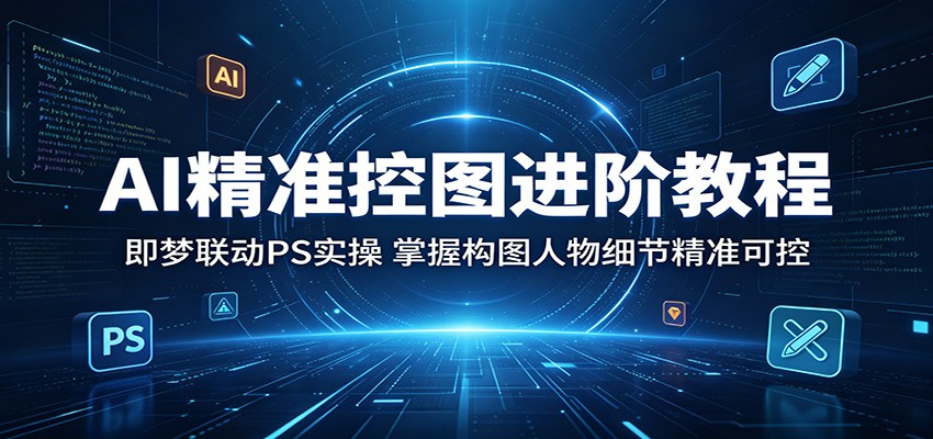 AI精准控图进阶教程：即梦联动PS实操，掌握构图人物细节精准可控-宝藏屋创业网