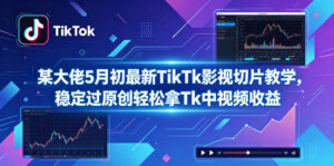 某大佬5月初最新TikTk影视切片教学,稳定过原创轻松拿Tk中视频收益-宝藏屋创业网