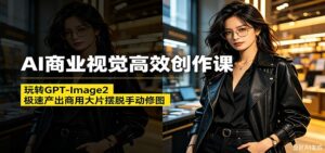AI商业视觉高效创作课:玩转GPT-Image2,极速产出商用大片摆脱手动修图-宝藏屋创业网