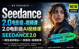 字节跳动的Seedance 2.0 AI电影视频生成制作教程，一键生成多镜头+一致角色+音频叙事-中英字幕-宝藏屋创业网