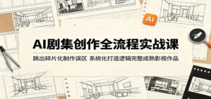AI剧集创作全流程实战课：跳出碎片化制作误区，系统化打造逻辑完整成熟影视作品-宝藏屋创业网