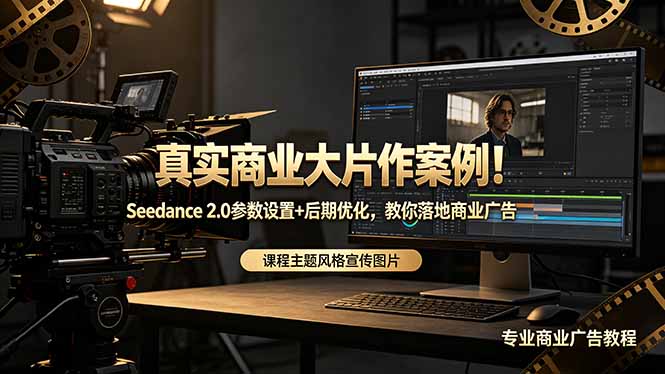 真实商业大片作案例！Seedance 2.0参数设置+后期优化，教你落地商业广告-宝藏屋创业网