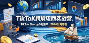 TikToK跨境电商实战营，TikTok Shop从0到爆单，2026出海夺金-宝藏屋创业网