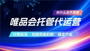 唯品会托管代运营 付费投流玩法 包赔兜底机制 稳定产出-宝藏屋创业网