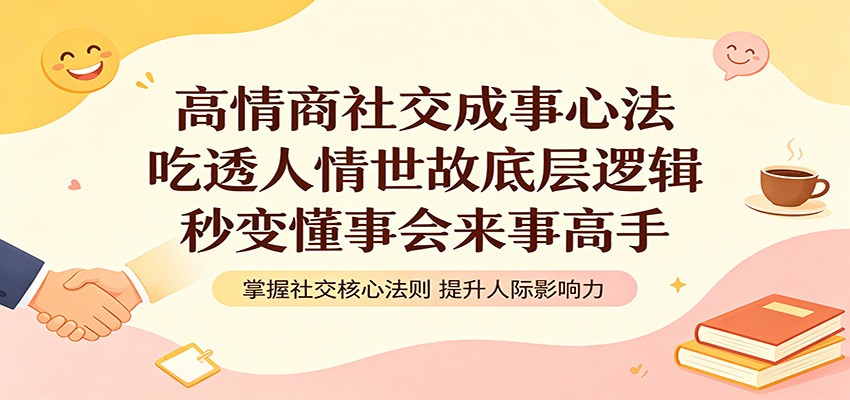 高情商社交成事心法：吃透人情世故底层逻辑，秒变懂事会来事高手-宝藏屋创业网