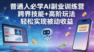 普通人必学AI副业训练营跨界技能+高阶玩法轻松实现被动收益-宝藏屋创业网