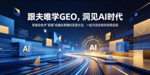 跟夫唯学GEO,洞见AI时代,把复杂技术“蒸馏”成通俗易懂的实操方法,一起开启全新的探索征程-宝藏屋创业网