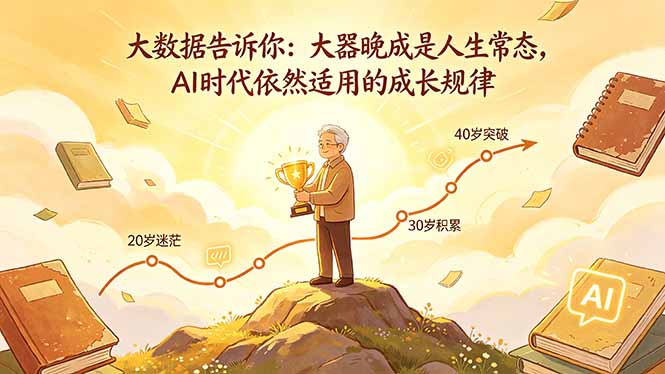 付费文章：大数据告诉你：大器晚成是人生常态，AI 时代依然适用的成长规律-宝藏屋创业网