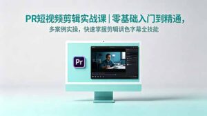 PR短视频剪辑实战课|零基础入门到精通,多案例实操,快速掌握剪辑调色字幕全技能-宝藏屋创业网
