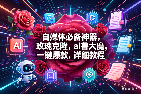 （18316期）玫瑰克隆神器，一键爆款ai工具，自媒体必备，60多个功能的教程-宝藏屋创业网