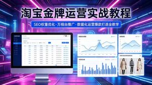 2026 淘宝金牌运营实战教程,SEO权重优化万相台推广,数据化运营爆款打造全教学-宝藏屋创业网