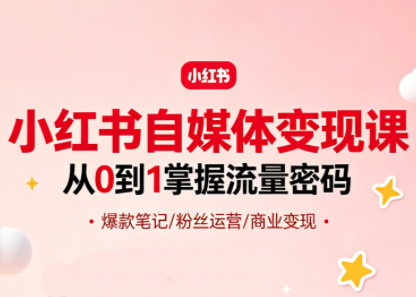 大漂亮·小红书自媒体变现课-宝藏屋创业网