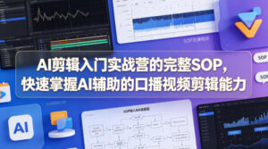 AI剪辑入门实战营的完整SOP，快速掌握AI辅助的口播视频剪辑能力-宝藏屋创业网