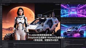 AIGC影视剪辑进阶课：DeepSeek生成脚本+Martini生成视频+剪辑后期，完整制作AI短片-宝藏屋创业网