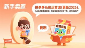 拼多多系统运营课(更新4月-宝藏屋创业网