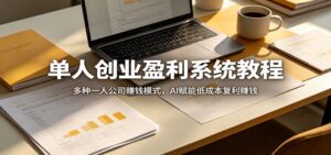 单人创业盈利系统教程：多种一人公司赚钱模式，AI赋能低成本复利赚钱-宝藏屋创业网