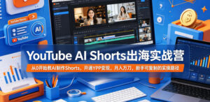 YouTube AI Shorts出海实战营,从0开始教AI制作Shorts,开通YPP变现,月入万刀,新手可复制的实操路径-宝藏屋创业网