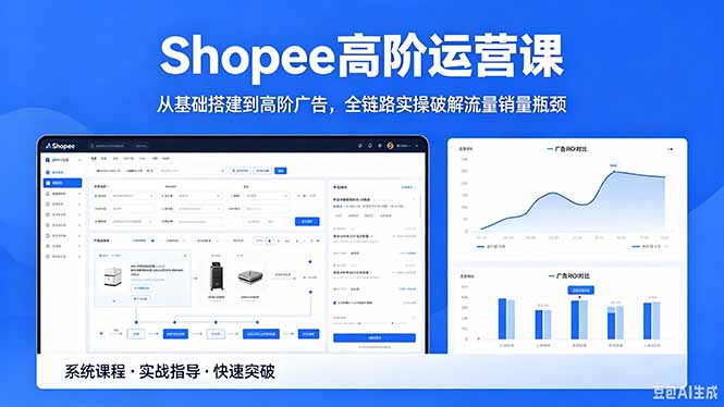 Shopee高阶运营课-2026年5月更新，从基础搭建到高阶广告，全链路实操破解流量销量瓶颈-宝藏屋创业网