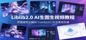 Liblib2.0 AI生图生视频教程：界面模型全解析，ComfyUI工作流落地实操-宝藏屋创业网