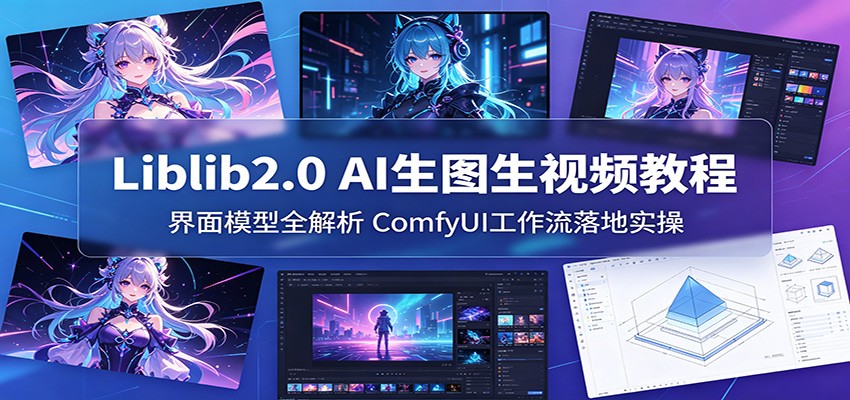 Liblib2.0 AI生图生视频教程：界面模型全解析，ComfyUI工作流落地实操-宝藏屋创业网