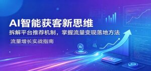 AI智能获客新思维：拆解平台推荐机制，掌握流量变现落地方法-宝藏屋创业网