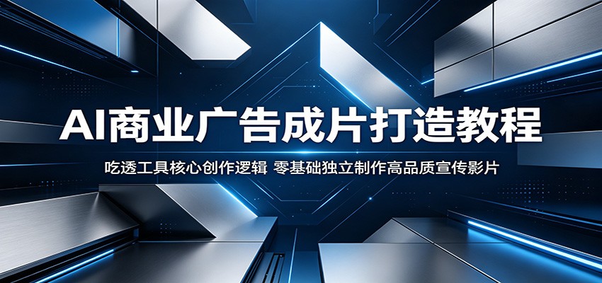 AI商业广告成片打造教程:吃透工具核心创作逻辑,零基础独立制作高品质宣传影片 AI商业广告成片打造教程:吃透工具核心创作逻辑,零基础独立制作高品质宣传影片