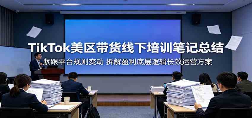 TikTok美区带货线下培训笔记总结：紧跟平台规则变动，拆解盈利底层逻辑长效运营方案-宝藏屋创业网