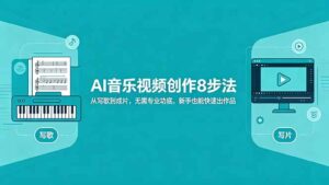 AI音乐视频创作8步法：从写歌到成片，无需专业功底，新手也能快速出作品-宝藏屋创业网